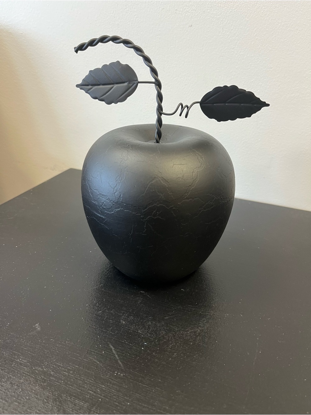 Black Ceramic Apple